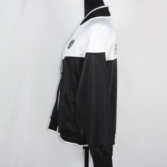 NFL Raiders Black & White Jacket with Sequence Logo Size Large - Picture 12 of 12